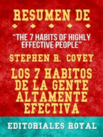 Resume De The 7 Habits Of Highly Effective People Los 7 Habitos De La Gente Altamente Efectiva de Stephen R. Covey: Pautas de Discusion