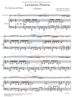Piano part "3 Choros" by Zequinha De Abreu for Alto Saxophone and Piano