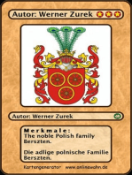 The noble Polish family Berszten. Die adlige polnische Familie Berszten.