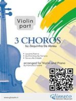 Violin part "3 Choros" by Zequinha De Abreu for Violin & Piano