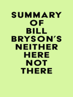Summary of Bill Bryson's Neither here not There