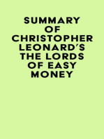 Summary of Christopher Leonard's The Lords of Easy Money