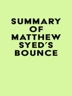 Summary of Matthew Syed's Bounce