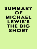 Summary of Michael Lewis's The Big Short