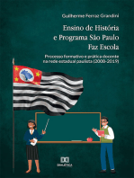 Ensino de História e Programa São Paulo Faz Escola: processo formativo e prática docente na rede estadual paulista (2008-2019)