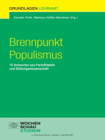 Brennpunkt Populismus: 15 Antworten aus Fachdidaktik und Bildungswissenschaft
