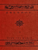Erewhon Or Over the Range By Samuel Butler