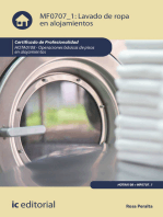 Lavado de ropa en alojamientos. HOTA0108