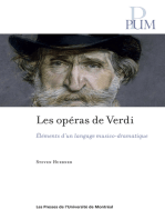 Les OPERAS DE VERDI: Éléments d'un langage musico-dramatique