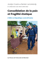 Consolidation de la paix et fragilité étatique: L'ONU en République centrafricaine