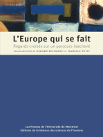 L' Europe qui se fait. Regards croisés sur un parcours inachevé