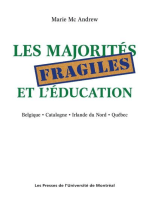 Les majorités fragiles et l'éducation: Belgique • Catalogne •  Irlande du Nord • Québec