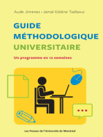 Guide méthodologique universitaire: Un programme en 12 semaines