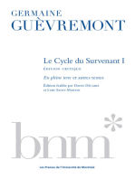 Le CYCLE DU SURVENANT 1, EDITION CRITIQUE