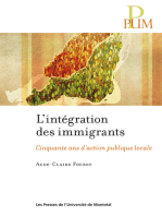 L' Intégration des immigrants: Cinquante ans d’action publique locale
