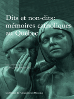 Dits et non-dits: Mémoires catholiques au Québec