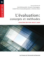 L' évaluation: concepts et méthodes: Deuxième édition