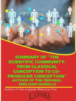 Summary Of "The Scientific Community: From Classical Conception To Co-Producer Conception" By Emiliano Marello: UNIVERSITY SUMMARIES
