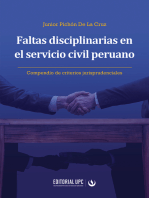 Faltas disciplinarias en el servicio civil peruano: Compendio de criterios jurisprudenciales