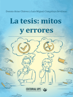 La tesis: mitos y errores