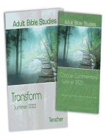 Adult Bible Studies Summer 2022 Teacher/Commentary Kit: Transform