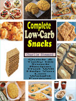 Complete Low Carb Snacks: Quick &amp; Tasty 125 Snack Recipes That Will Help You Loss Weight Forever