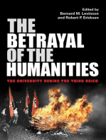 The Betrayal of the Humanities: The University during the Third Reich