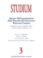 Studium - Simone Weil protagonista della filosofia del Novecento. Ritrovare l'umano: n. 3 - 2020