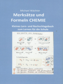 Merksätze und Formeln Chemie: Kleines Lern- und Nachschlagebuch zum Lernen für die Schule und im Homeschooling