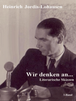 Wir denken an....: Literarische Essays