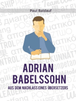 Adrian Babelssohn: Aus dem Nachlass eines Übersetzers