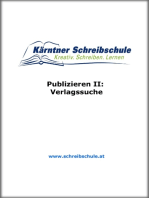Publizieren II: Verlagssuche: E-Book zum Kurs der Kärntner Schreibschule