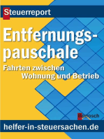 Entfernungspauchale: Fahrten zwischen Wohnung und Betrieb