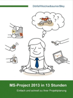 MS-Project 2013 in 13 Stunden: Einfach und schnell zu Ihrer Projektplanung