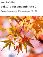 Lektüre für Augenblicke 2: Aphorismen und Sinnsprüche 12 - 22