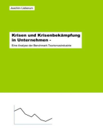 Krisen und Krisenbekämpfung in Unternehmen -: Eine Analyse der Benchmark Tourismusindustrie