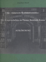 Der literarische Realitätenvermittler: Die Liegenschaften in Thomas Bernhards Roman Auslöschung