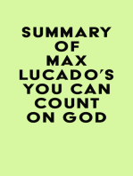 Summary of Max Lucado 's You Can Count on God