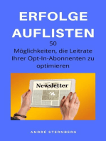 Erfolge auflisten: 50 Möglichkeiten, die Leitrate Ihrer Opt-In-Abonnenten zu optimieren