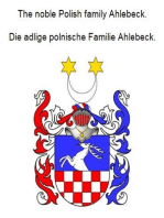 The noble Polish family Ahlebeck. Die adlige polnische Familie Ahlebeck.