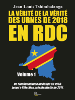 La vérité de la vérité des urnes de 2018 en RDC - Volume 1: De l'indépendance du Congo en 1960, jusqu'à l'élection présidentielle de 2011