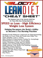 The Velocity LEAN Diet - Cheat Sheet Action Plan Edition