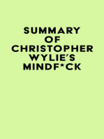 Summary of Christopher Wylie's Mindf*ck