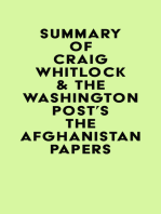 Summary of Craig Whitlock & The Washington Post's The Afghanistan Papers