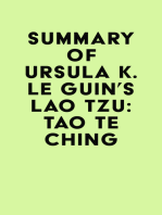 Summary of Ursula K. Le Guin's Lao Tzu: Tao Te Ching