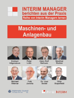 Maschinen- und Anlagenbau: Interim Manager berichten aus der Praxis