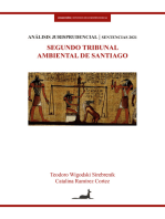 Segundo tribunal ambiental de Santiago: Análisis Jurísprudencial Sentencias 2021