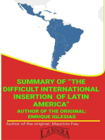 Summary Of "The Difficult International Insertion Of Latin America" By Enrique Iglesias: UNIVERSITY SUMMARIES