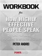Workbook on How Highly Effective People Speak