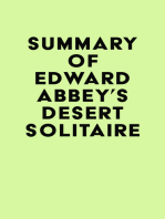 Summary of Edward Abbey's Desert Solitaire